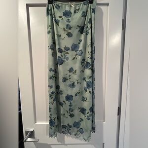 Urban outfitters strapless sheer floral dress